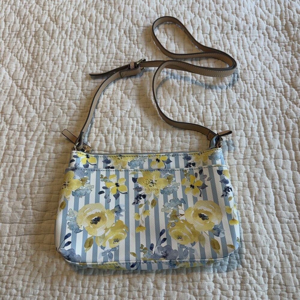 Nanette Lepore Crossbody Handbag Mirabel Floral Printed Vegan Leather Spring